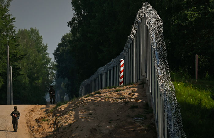 Польские патрули на границе с Белоруссией были обстреляны из пневматики
