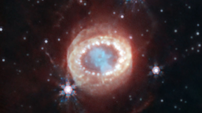 «Джеймс Уэбб» заснял легендарную сверхновую Supernova 1987A с беспрецедентной детализацией