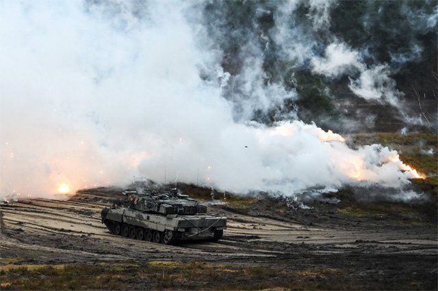 РИА Новости: разведчики ВС РФ уничтожили танк Leopard с немецким экипажем