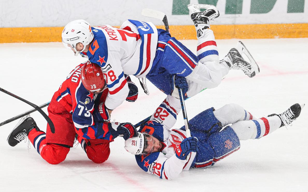 СКА прервал серию поражений в КХЛ в матче против ЦСКА