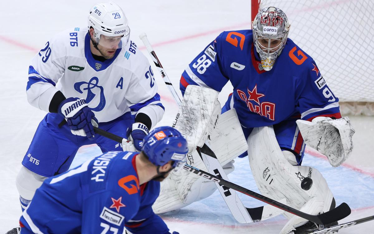 СКА одержал девятую победу подряд в КХЛ, обыграв московское «Динамо»