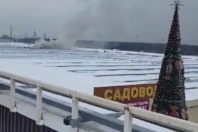 Один человек пострадал при пожаре на московском рынке «Садовод»