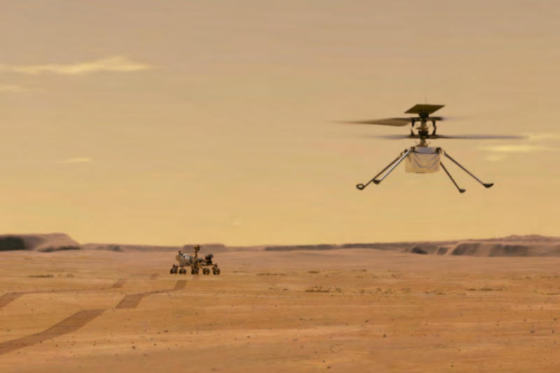 NASA потеряло связь с марсианским вертолётом Ingenuity во время последнего полёта