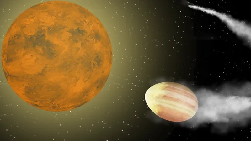 Яйцеподобная экзопланета врежется в свою звезду раньше, чем предполагалось