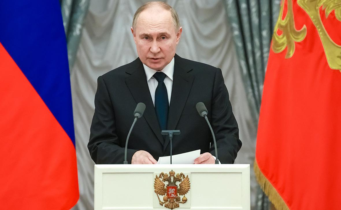 Путин призвал опираться на ценности гуманизма после теракта в «Крокусе»