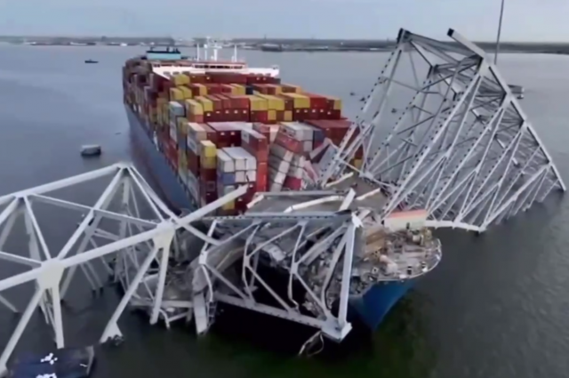 Капитан судна, который разрушил мост в Балтиморе, может быть украинцем