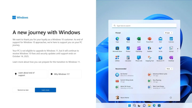 Microsoft стала навязчиво рекомендовать обновление до Windows 11 даже на неподдерживаемых ПК