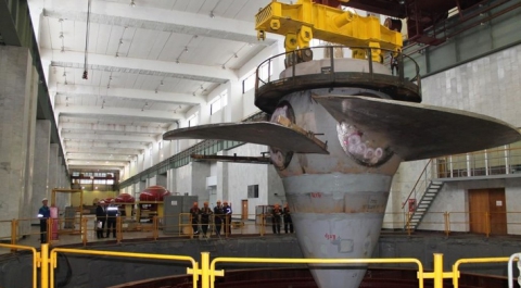После масштабной реконструкции на Чебоксарской ГЭС ввели в работу гидроагрегат № 5