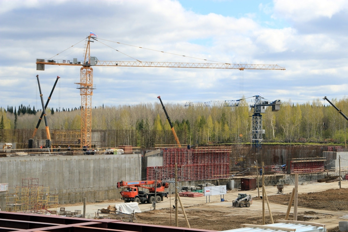 При строительстве модуля фабрикации ядерного топлива ОДЭК уложено более 100 тысяч кубометров бетона