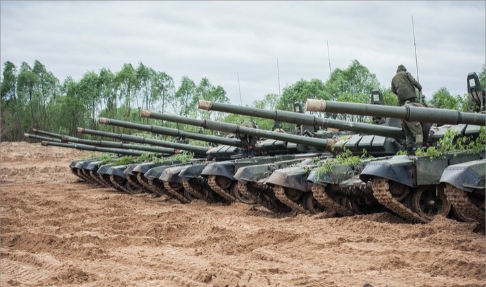Партия модернизированных Т-72Б3 поступила в 1-ю танковую армию ЗВО