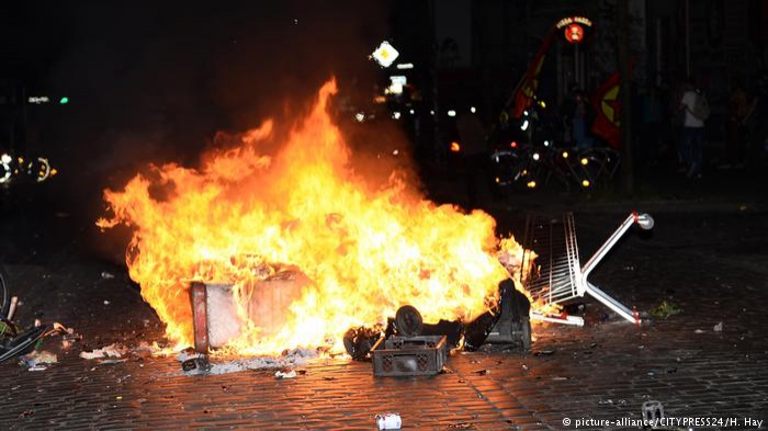 В Гамбурге накануне саммита G20 произошли беспорядки