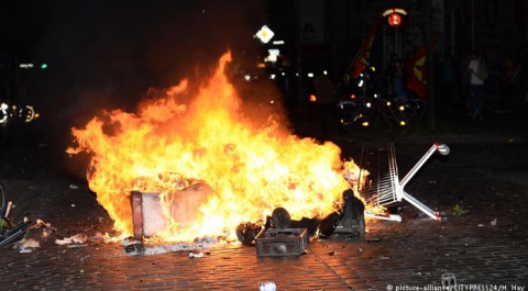 В Гамбурге накануне саммита G20 произошли беспорядки