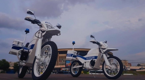 «Калашников» представил полицейский электромотоцикл Иж