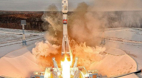 С Байконура стартовала ракета "Союз-2.1а" с кораблем "Прогресс МС-08"