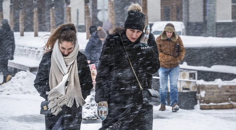 Сильнейший снегопад с начала столетия обрушится на Москву в выходные