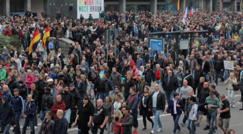 В Хемнице задержали около 300 участников акций протеста