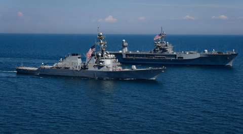Корабль ВМС США отправился в Черное море