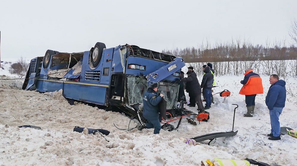 В Калужской области разбился автобус с детьми