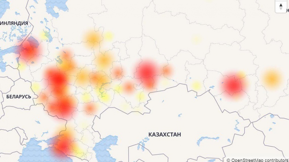 «Яндекс.Такси» перестало работать по всей России