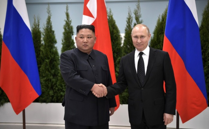 Во Владивостоке началась первая встреча Путина с Ким Чен Ыном