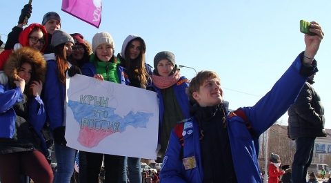 В России начались торжества в честь годовщины присоединения Крыма