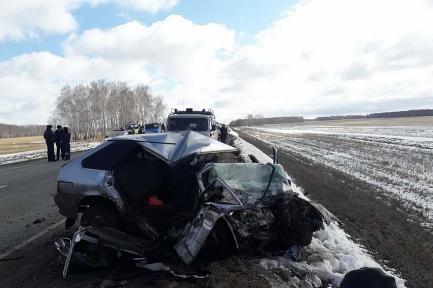 Два человека погибли и шестеро пострадали в аварии в Омской области