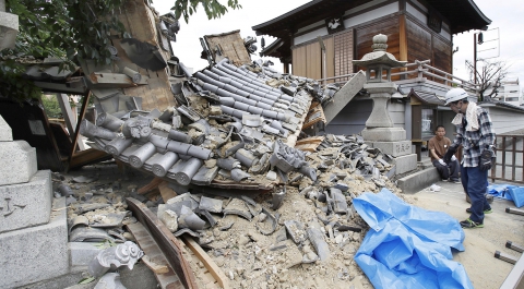 Землетрясение в Японии: пострадали более 300 человек