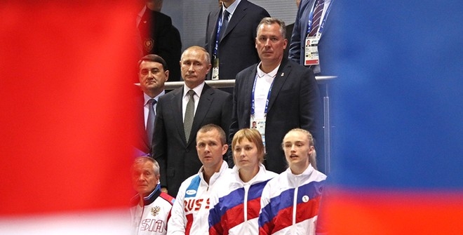 Путин встал во время гимна Украины на Европейских играх