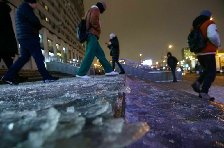 В Москве зафиксировали самый сильный гололед с начала зимы